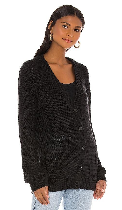 Lovers and Friends Jordyn Oversized Cardigan in Black. - size S (also in M, XL, XS, XXS) Product Image