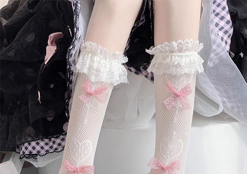 Bow Lace Socks Product Image