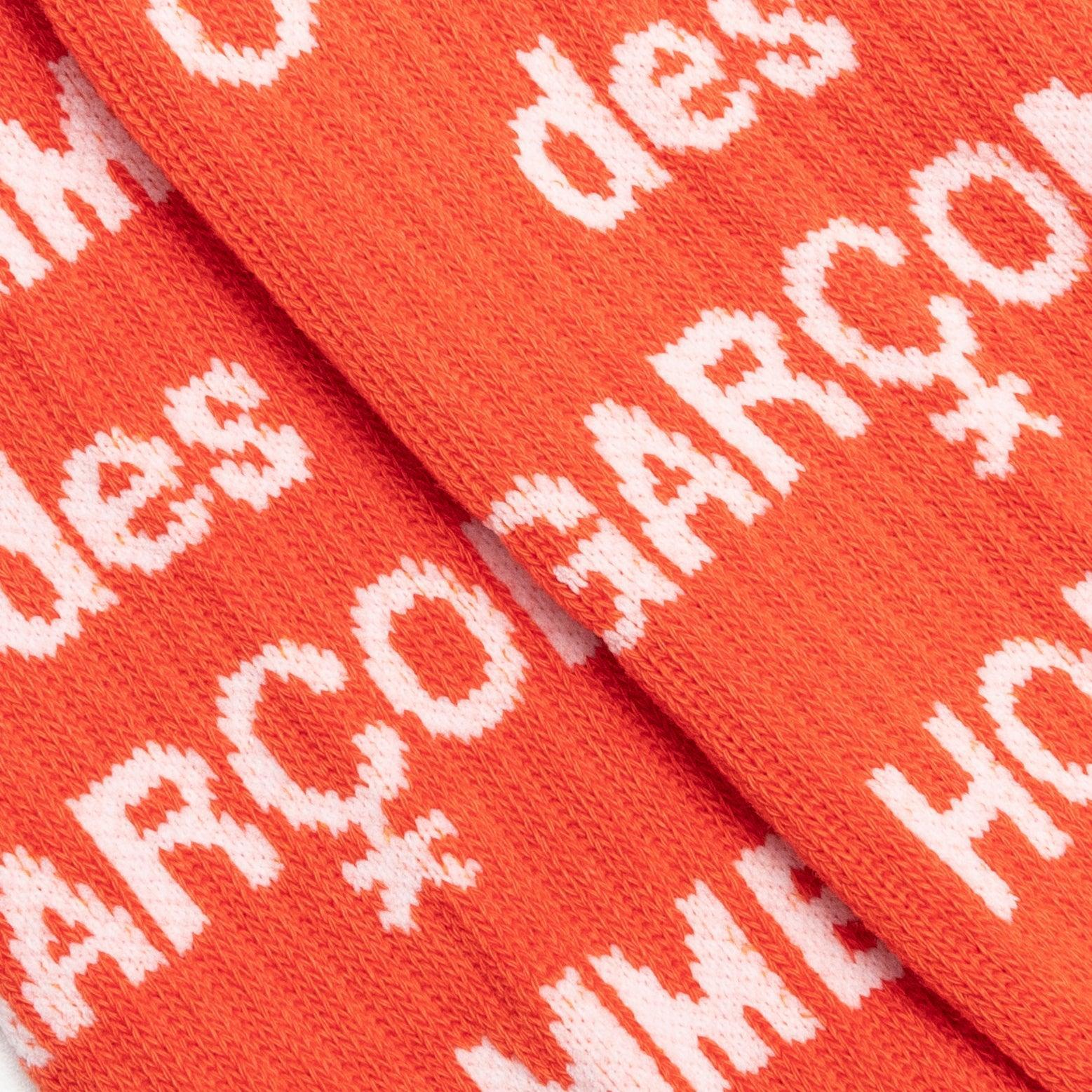 Logo Crew Socks - Orange Male Product Image