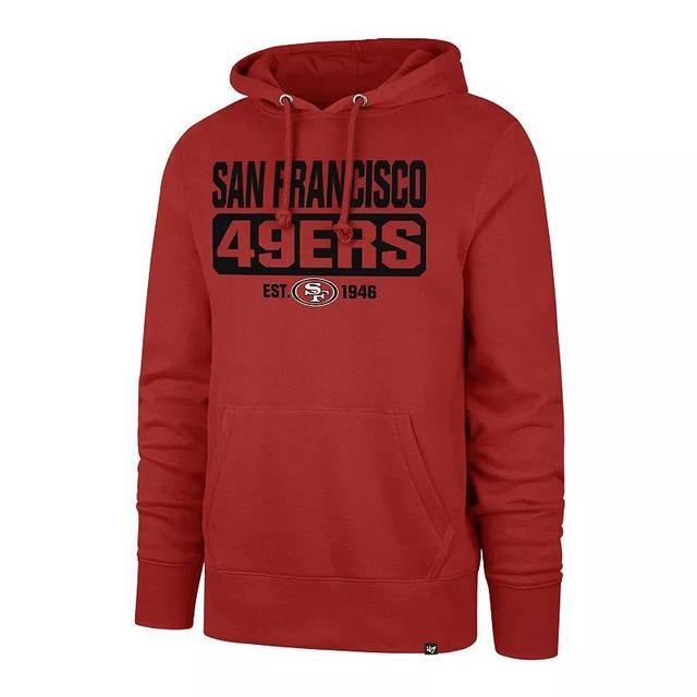 Mens 47 Scarlet San Francisco 49ers Box Out Headline Pullover Hoodie Product Image