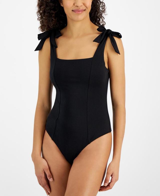 And Now This Womens Square-Neck Tie-Shoulder Bodysuit, Created for Macys Product Image