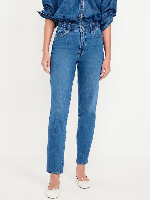 High-Waisted OG Straight Ankle Jeans Product Image