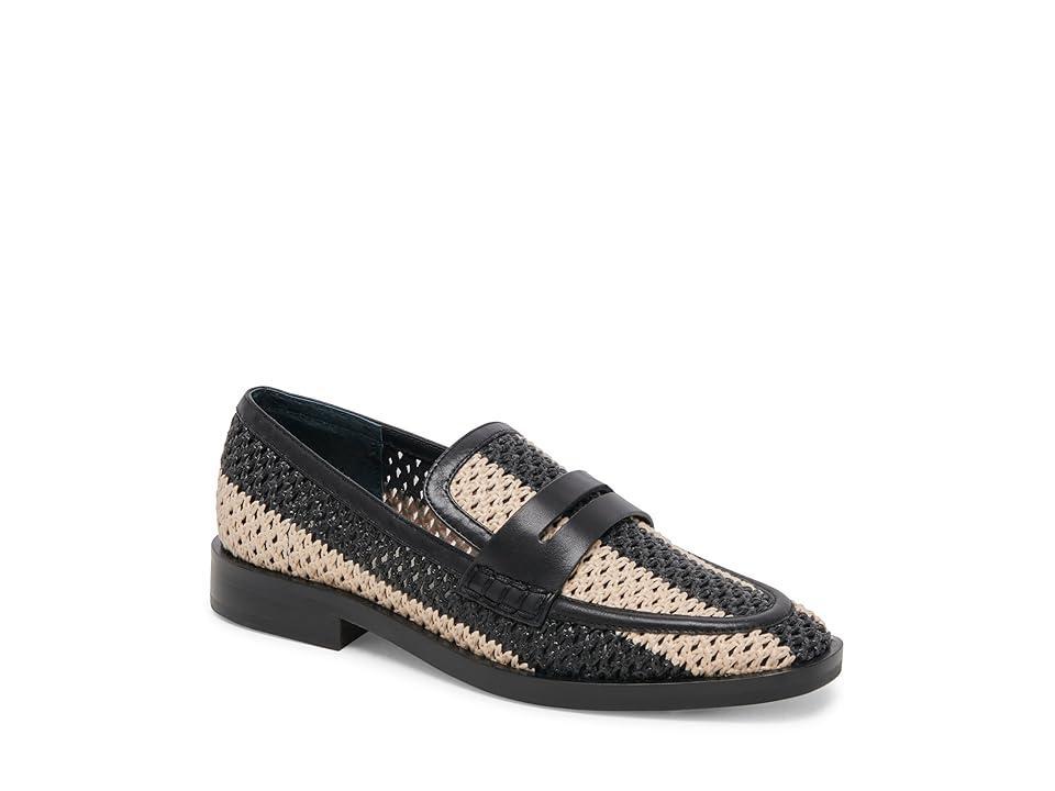 Dolce Vita Halley (Black Raffia) Women's Flat Shoes Product Image