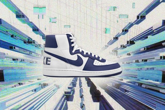 Comme des Garcons Homme Plus x Nike Terminator High SP - White/Deep Royal Male Product Image