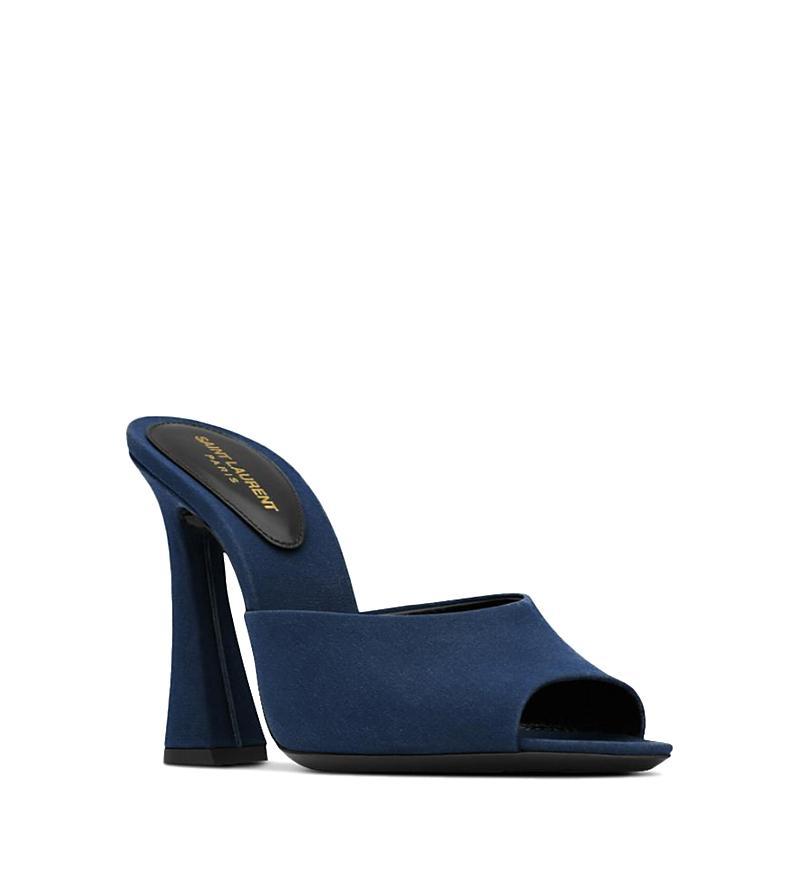 Womens Suite Mules in Crepe De Chine Product Image