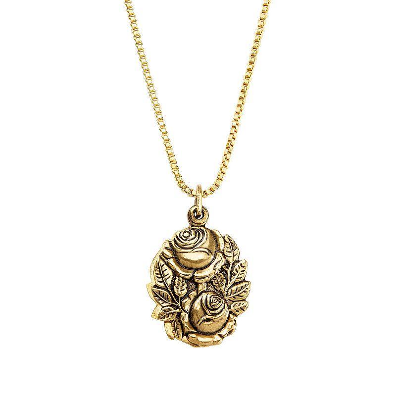 Luca + Danni Miraculous Locket Necklace, Womens Gold Tone Product Image