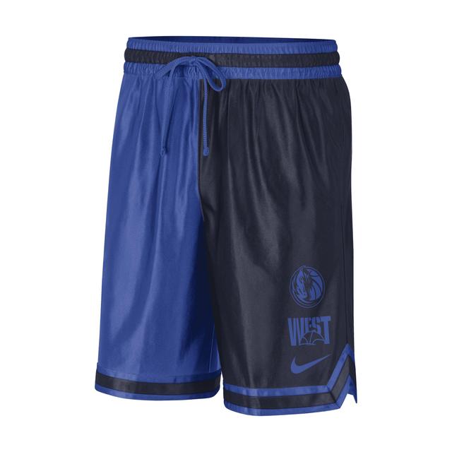 Mens Nike Navy Dallas Mavericks Courtside Versus Force Split Dna Performance Shorts - Navy Product Image