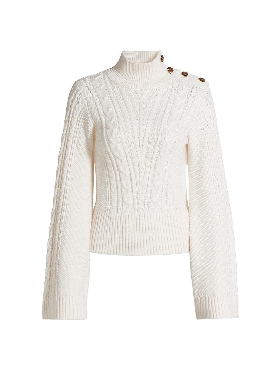 Womens Thomas Wool Cable-Knit Sweater Product Image