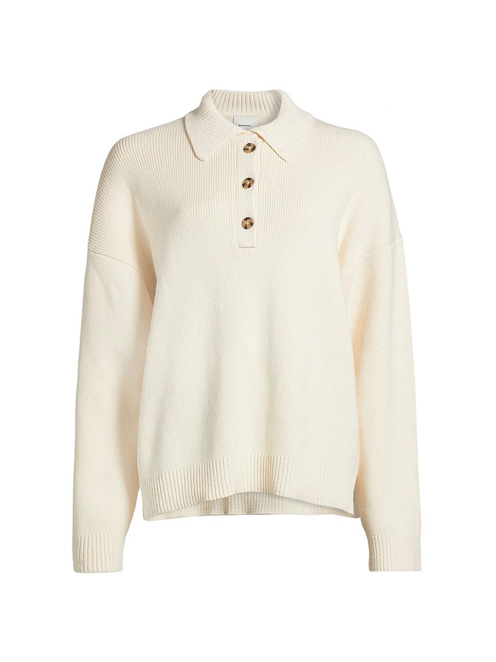 Womens Brooklyn Cotton Polo Sweater product image