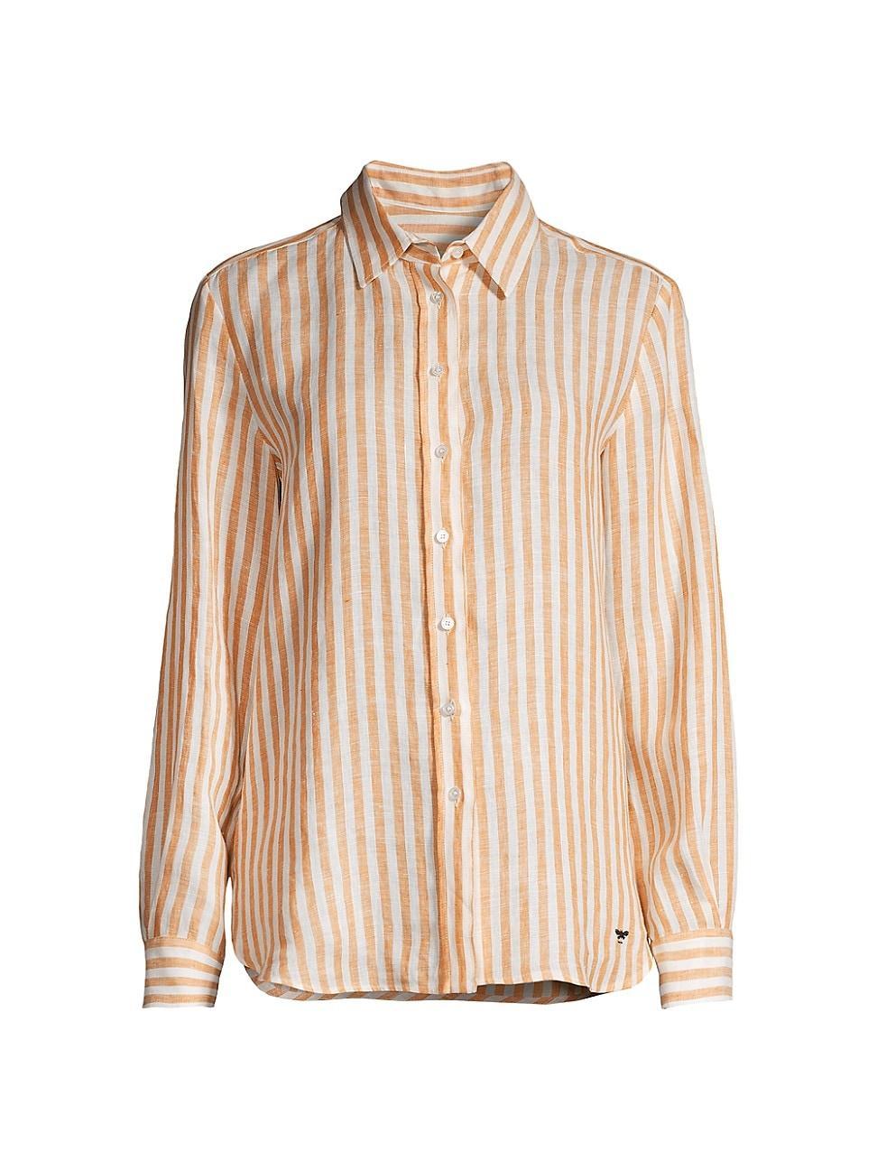 Womens Lari Striped Linen Shirt Product Image