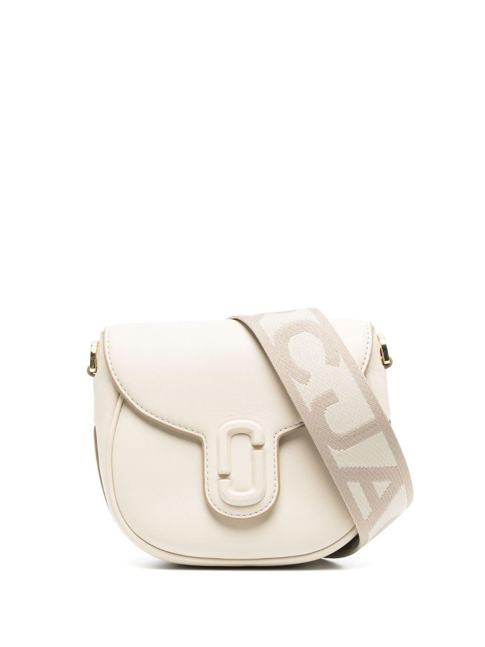 The J Marc Small Saddle Bag In White Product Image