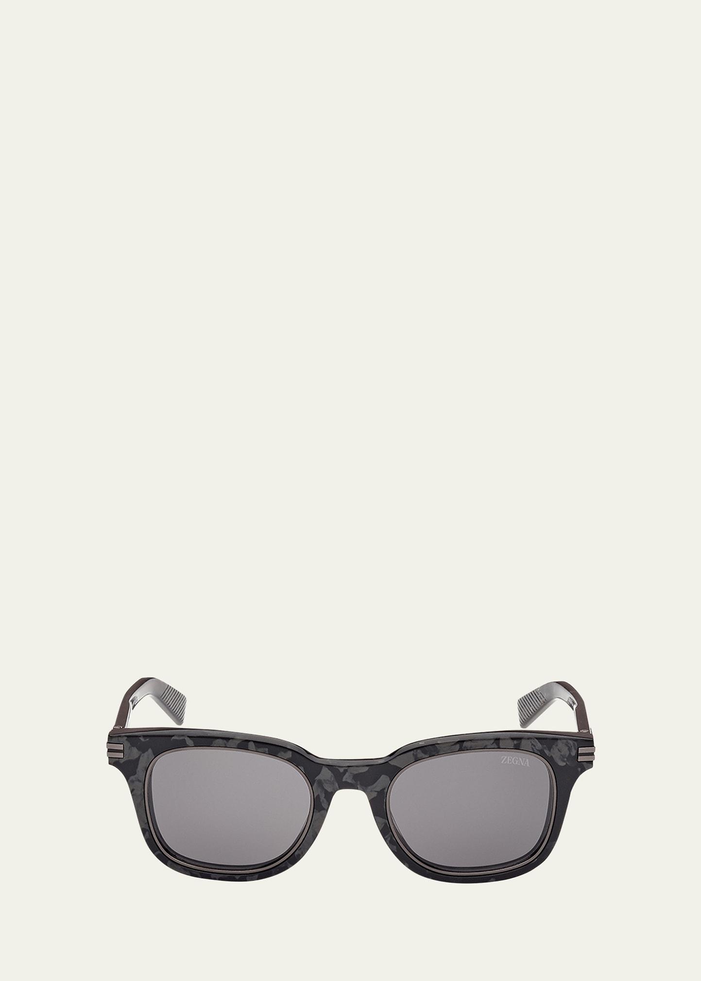 Mens Acetate Rectangle Sunglasses Product Image