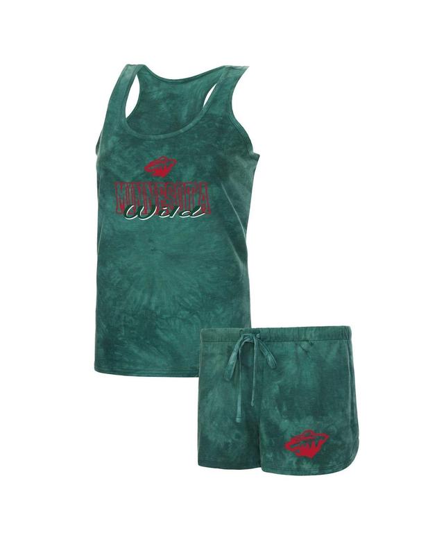 Womens Concepts Sport Green Minnesota Wild Billboard Tank Top & Shorts Sleep Set Product Image