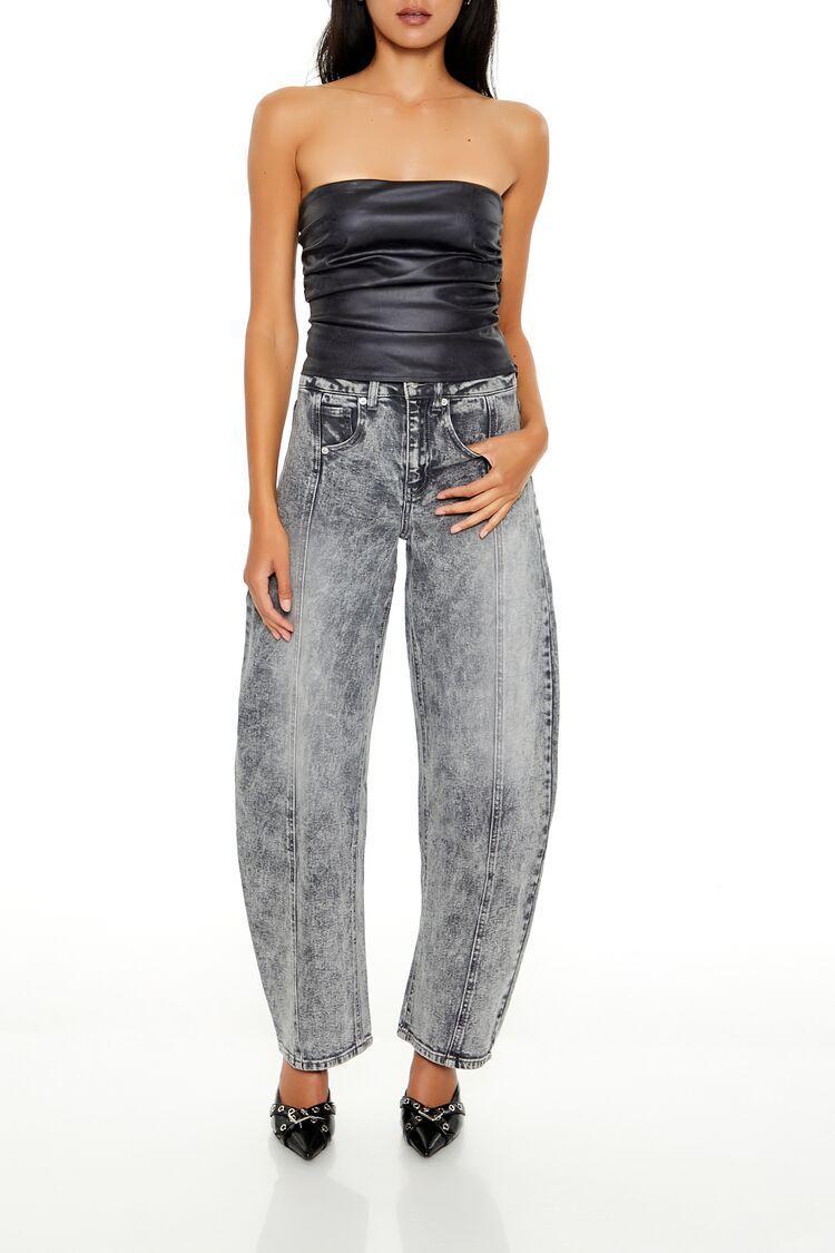 High-Rise Baggy Barrel Jeans | Forever 21 Product Image