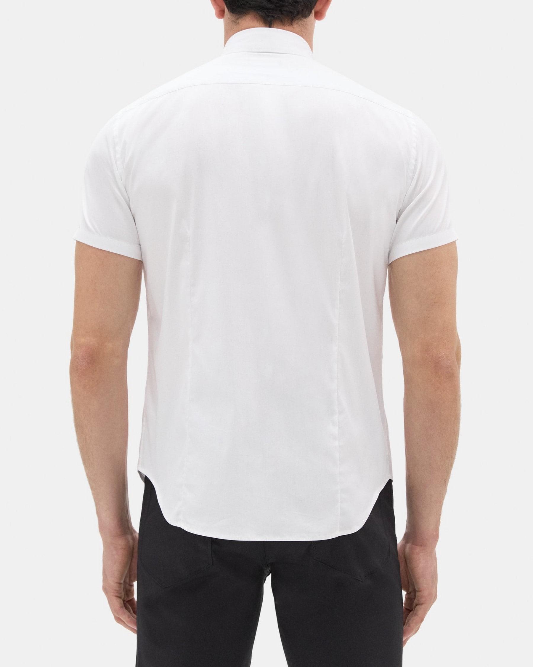 Tailored Short-Sleeve Shirt In Stretch Cotton Product Image