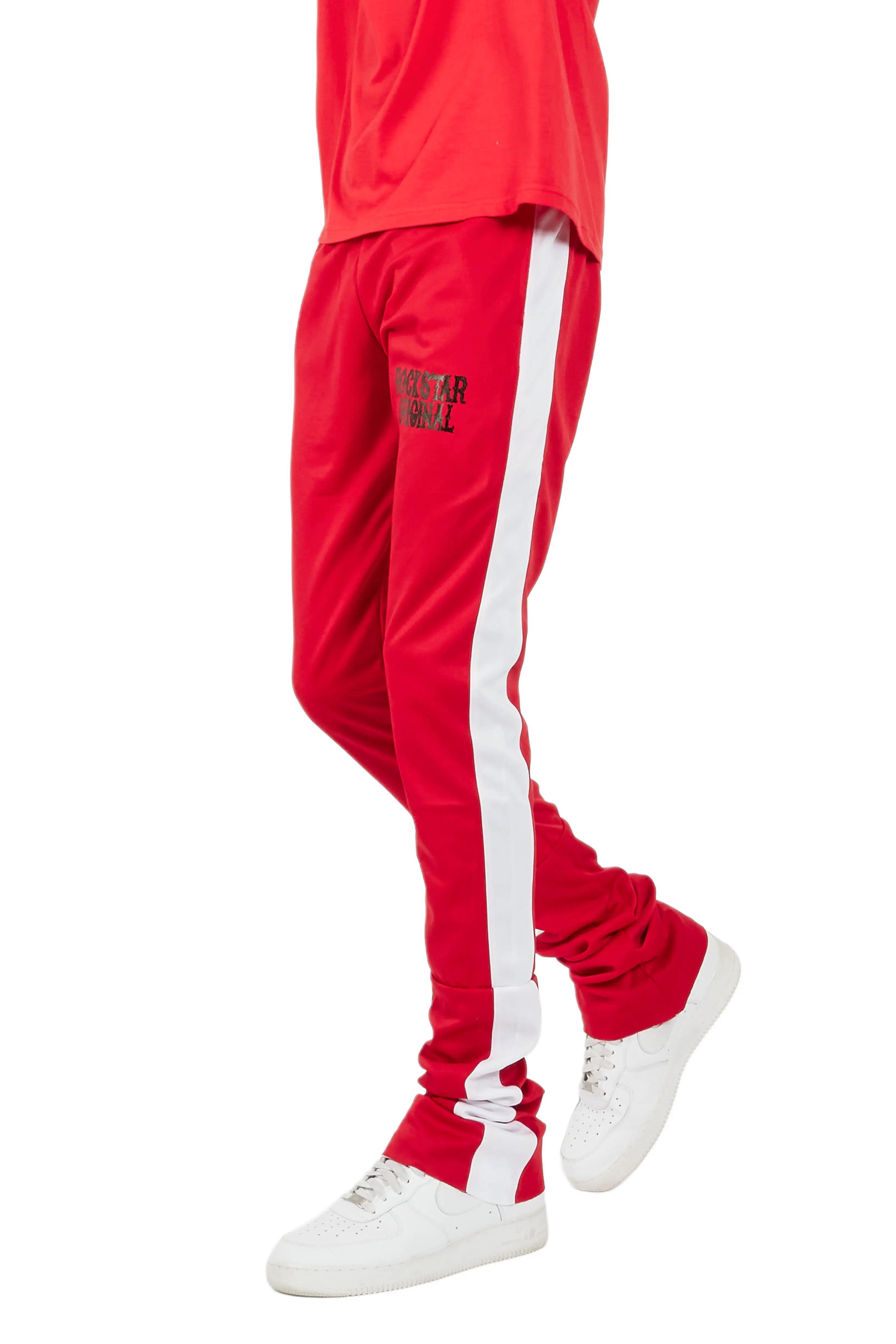 Keller Red/White Super Stacked Track Pant Male Product Image