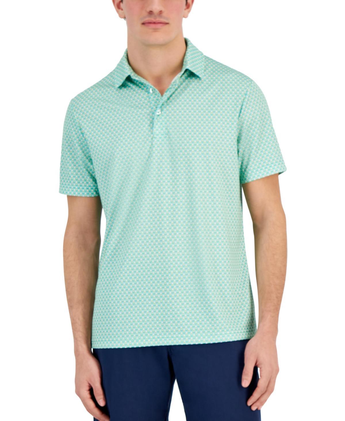 Club Room Mens Golf Ball Print Short Sleeve Tech Polo Shirt, Created for Macys Product Image