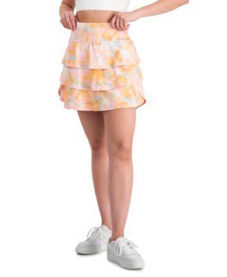 Women's Printed Tiered-Flounce Skort, Created for Macy's Product Image