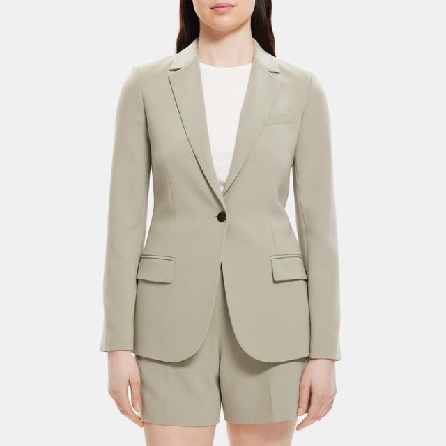 Crepe Fitted Blazer | Theory Outlet Product Image