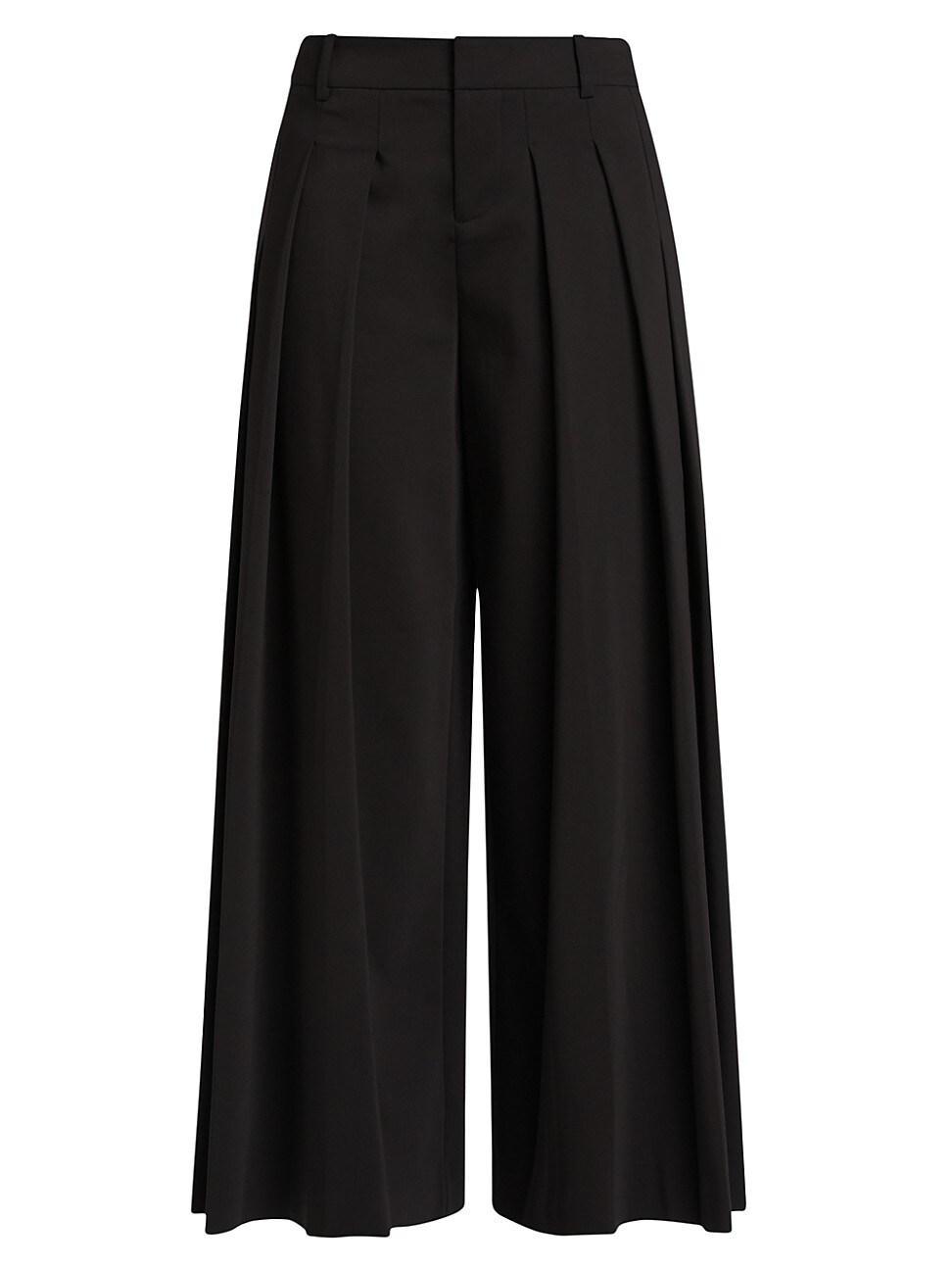 Womens Blaire Pleated Wide-Leg Pants product image