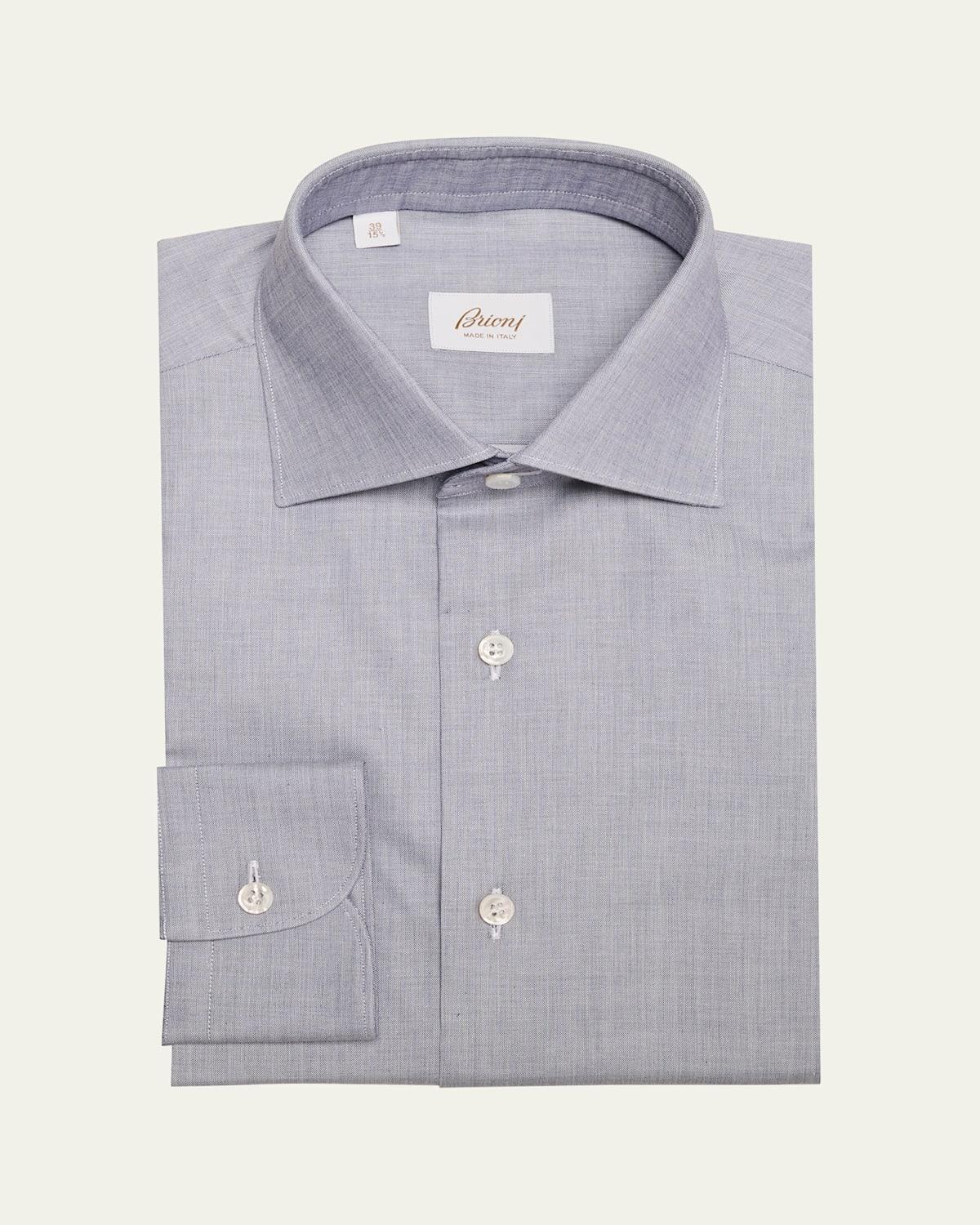 Mens Cotton Chambray Dress Shirt Product Image