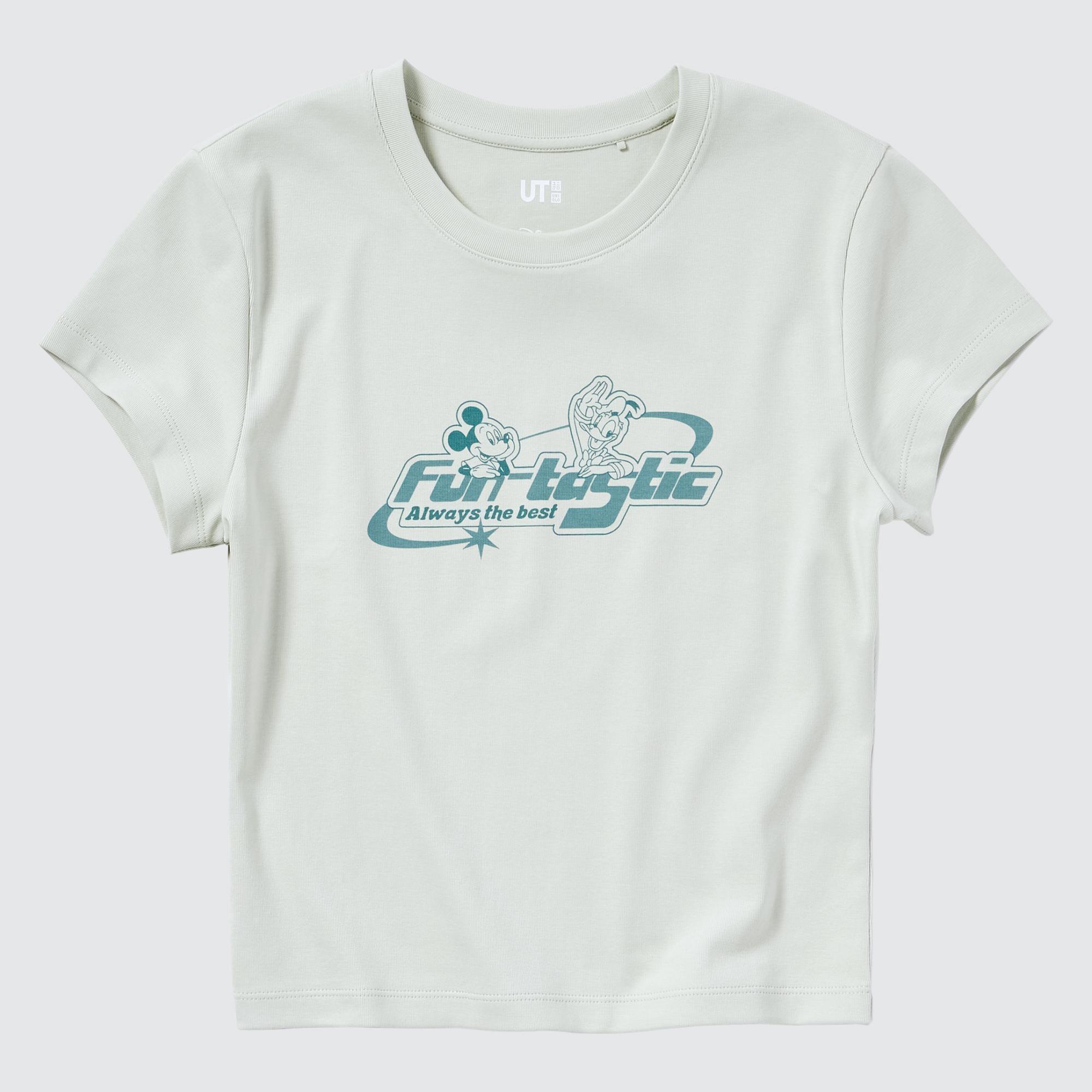 Womens Disney Collection Ut (Mini Short-Sleeve Graphic T-Shirt) Light Green Large UNIQLO US Product Image