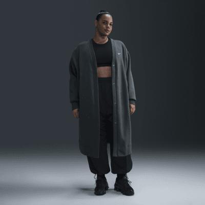 Women's Nike Sportswear Phoenix Fleece Oversized Long Cardigan (Plus Size) Product Image