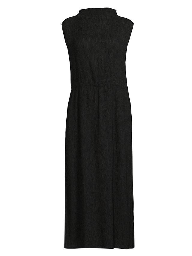 Womens Funnel Neck Sleeveless Midi-Dress Product Image