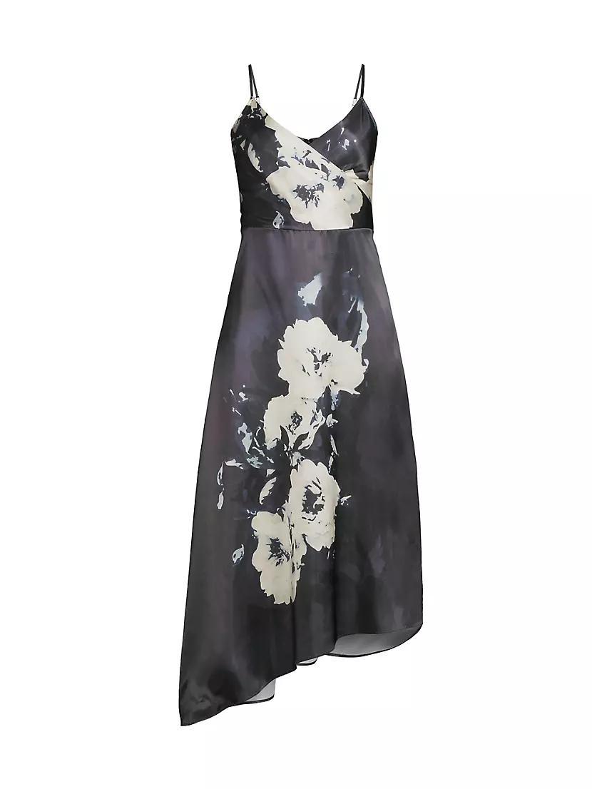 Floral Asymmetric Slip Midi-Dress product image