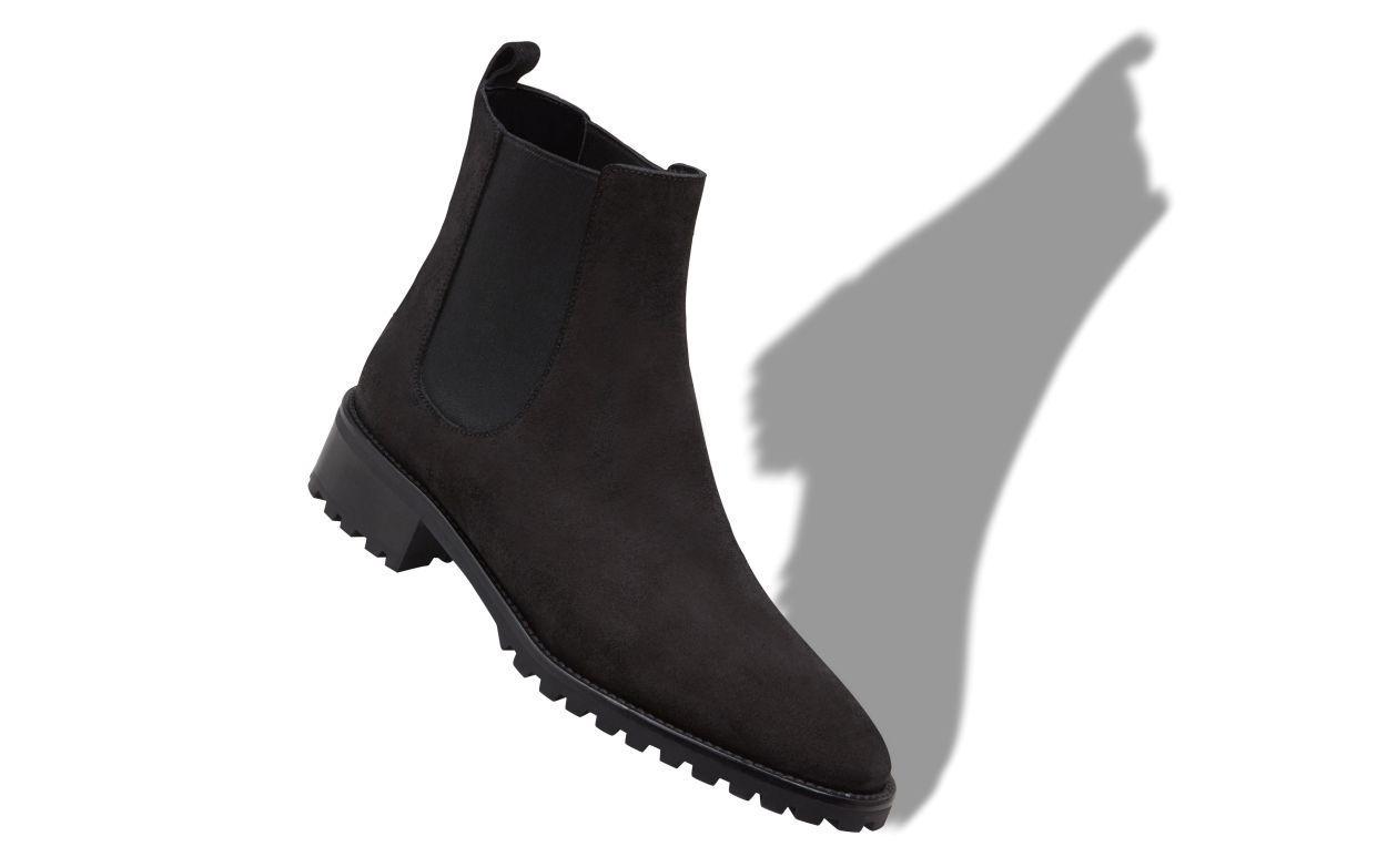 CHELATA Black Suede Chelsea Boots product image