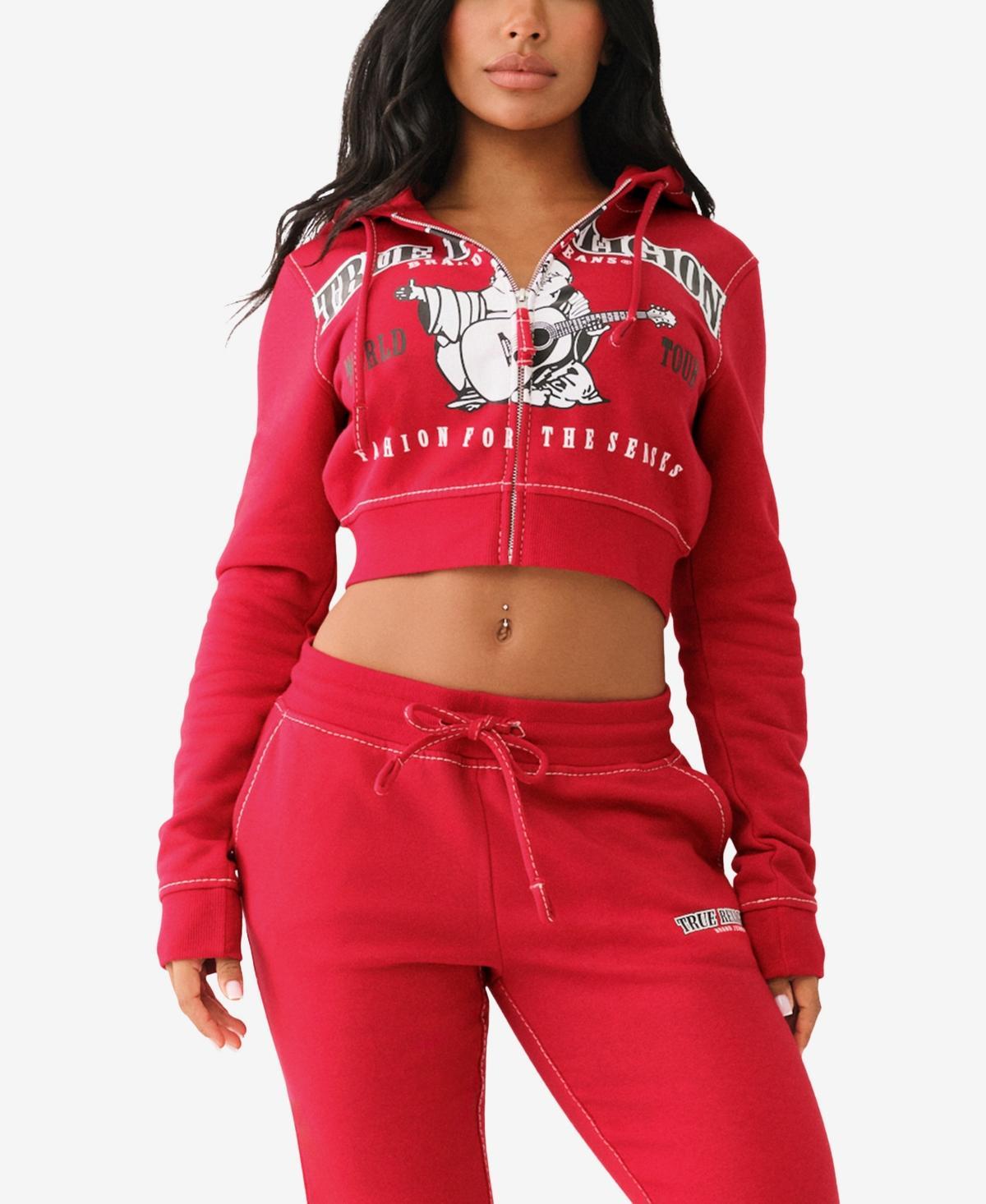 True Religion Womens Anniversary Big T Zip Hoodie Product Image