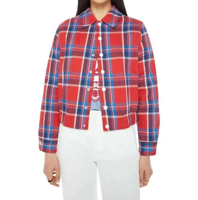 MOTHER Plaid Casual Jacket In The Happy Camper In Multi Product Image