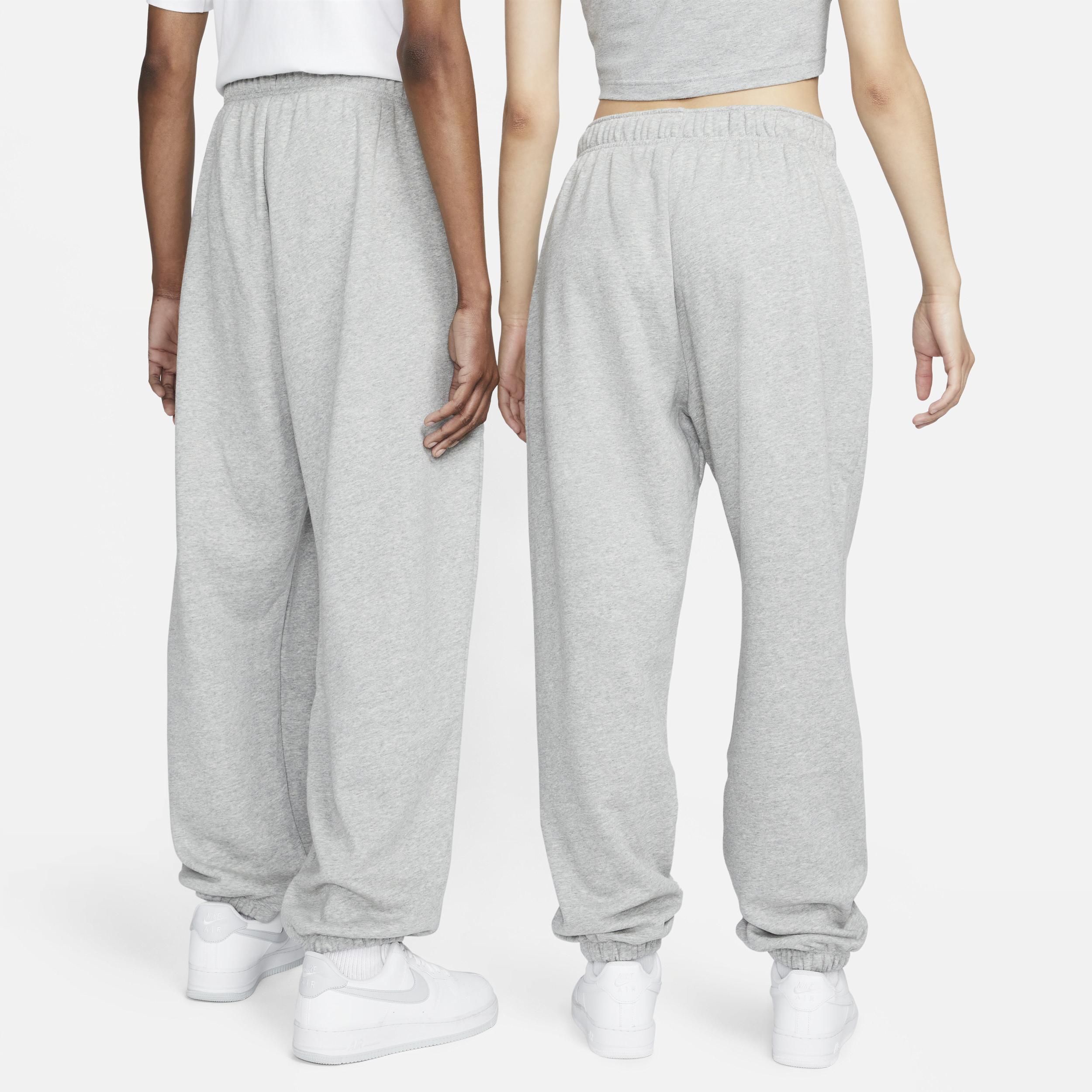 Womens Nike Sportswear Oversized Club Fleece Sweatpants Gray Grey Product Image