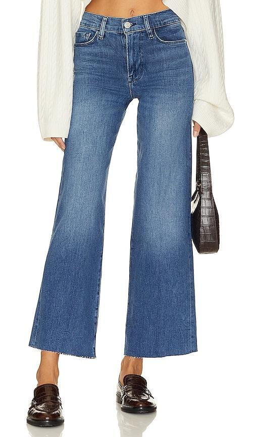 Womens Le Slim Palazzo Raw-Edge Jeans Product Image