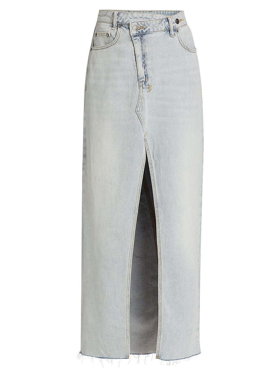 Womens Relax Denim Maxi Skirt Product Image