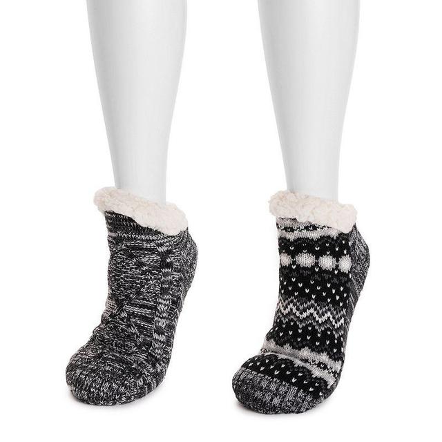 Womens MUK LUKS 2-Pack Short Cabin Socks C Apple Brown Product Image