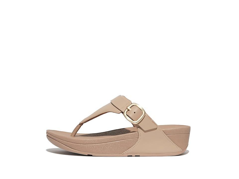 FitFlop Lulu Adjustable Leather Toe-Post Sandals (Latte ) Women's Sandals Product Image