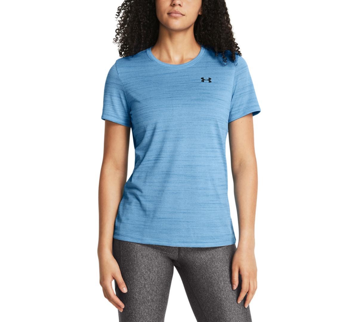 Under Armour Womens Ua Tech Tiger Short-Sleeve Tee - Viral Blue / Product Image