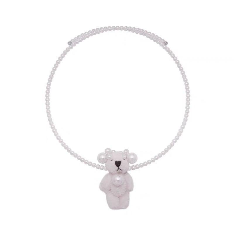 Bear Faux Pearl Choker Product Image