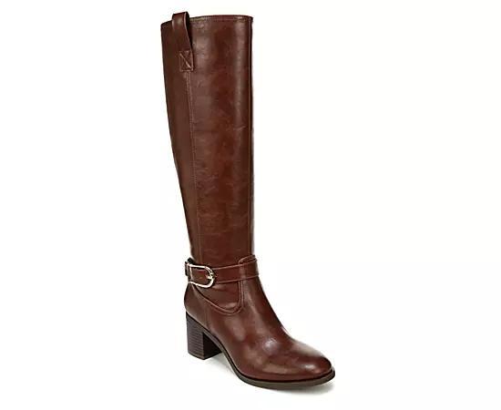 LifeStride Legend Womens Tall Heeled Riding Boots Brown Product Image