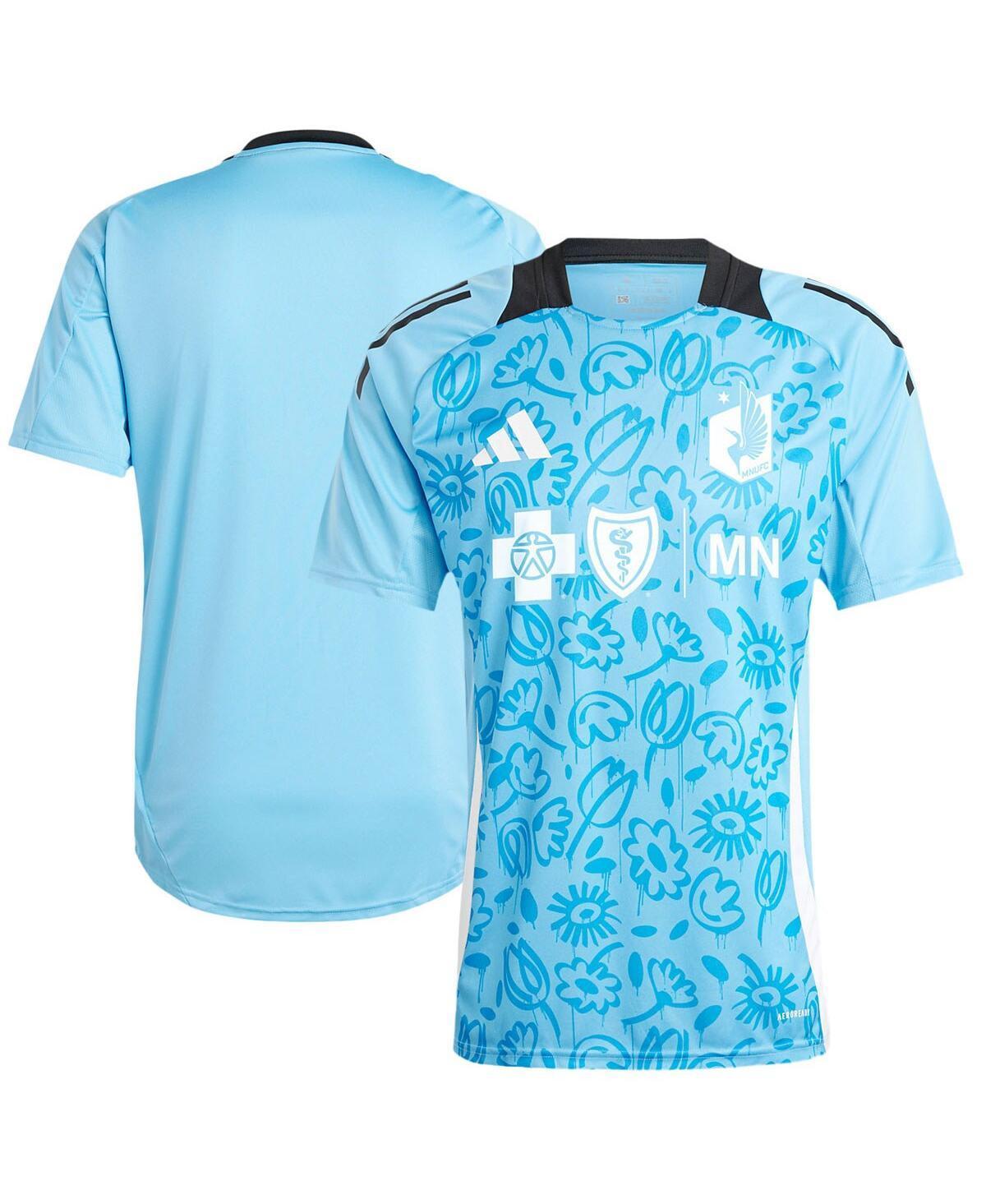 Adidas Mens Minnesota United Fc 2024 One Planet Pre-Match Top - Blue Product Image