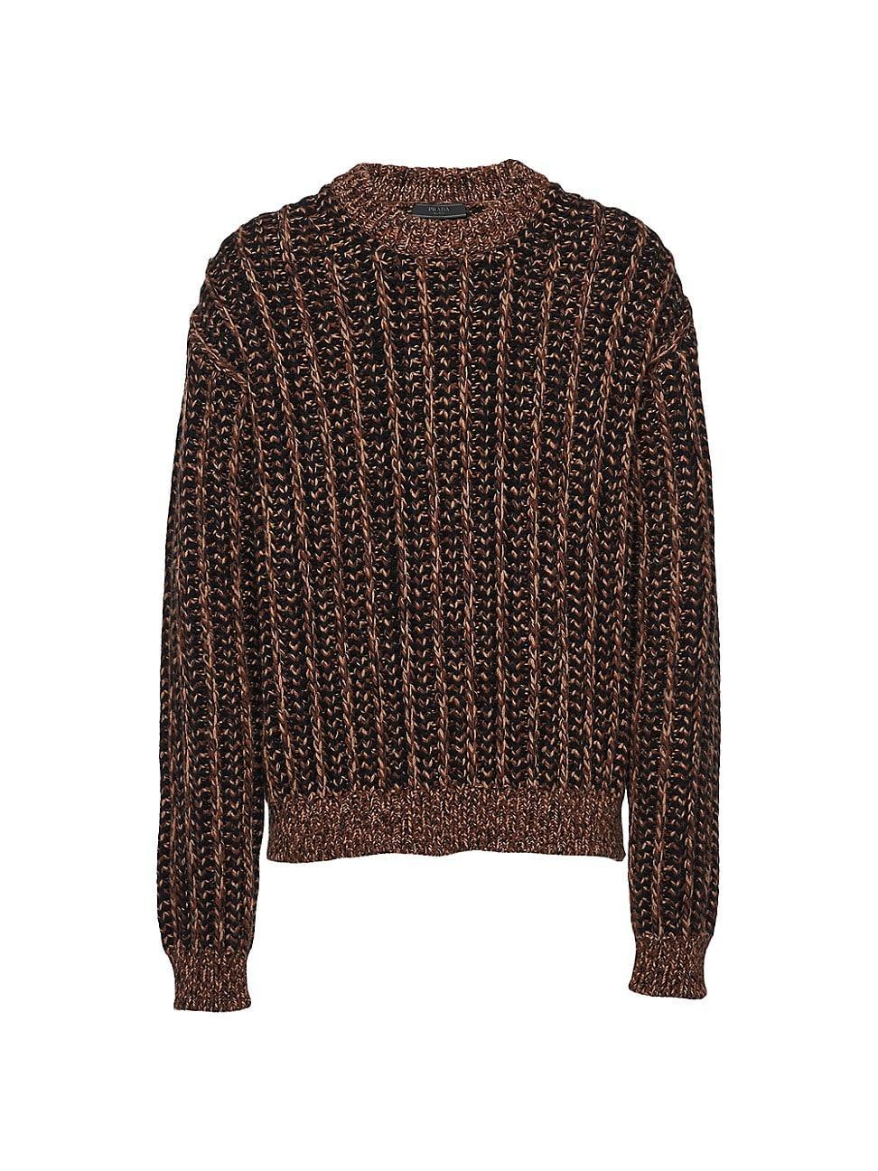 Mens Wool and Cashmere Crewneck Sweater Product Image