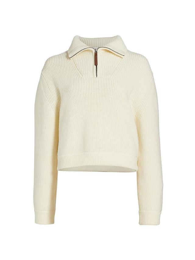 Womens Sienna Ribbed Wool Sweater Product Image