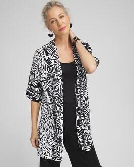 Summer Romance Mixed Animal Print Midi Cardigan Product Image