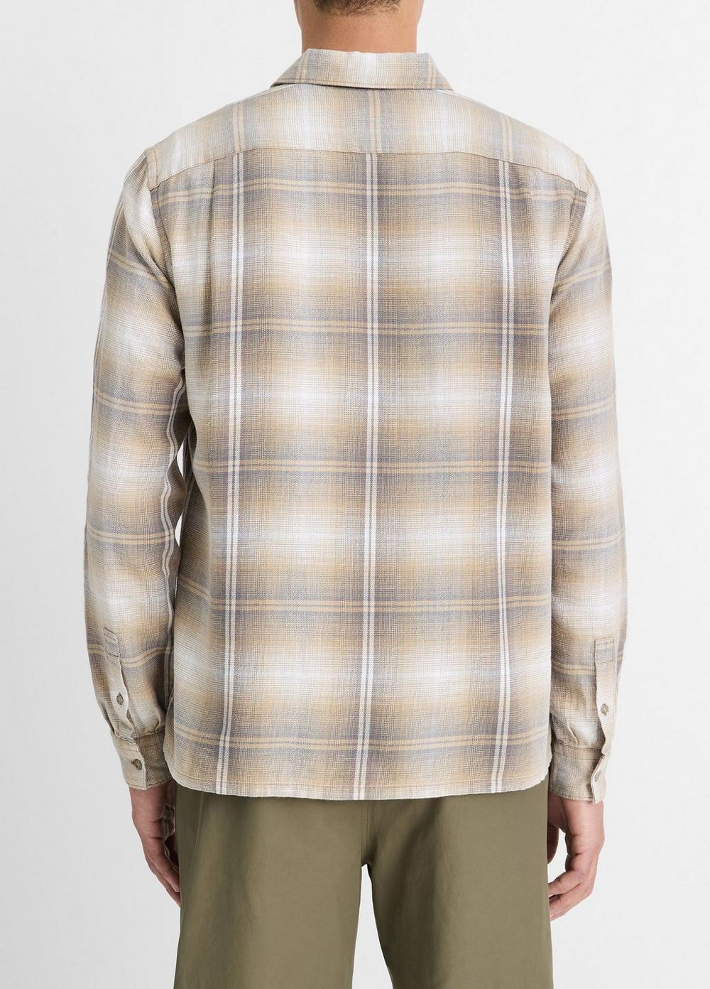 Saguaro Plaid Cotton-Hemp Shirt Product Image