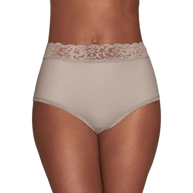 Womens Vanity Fair Flattering Lace Brief 13281, Toasted White Product Image