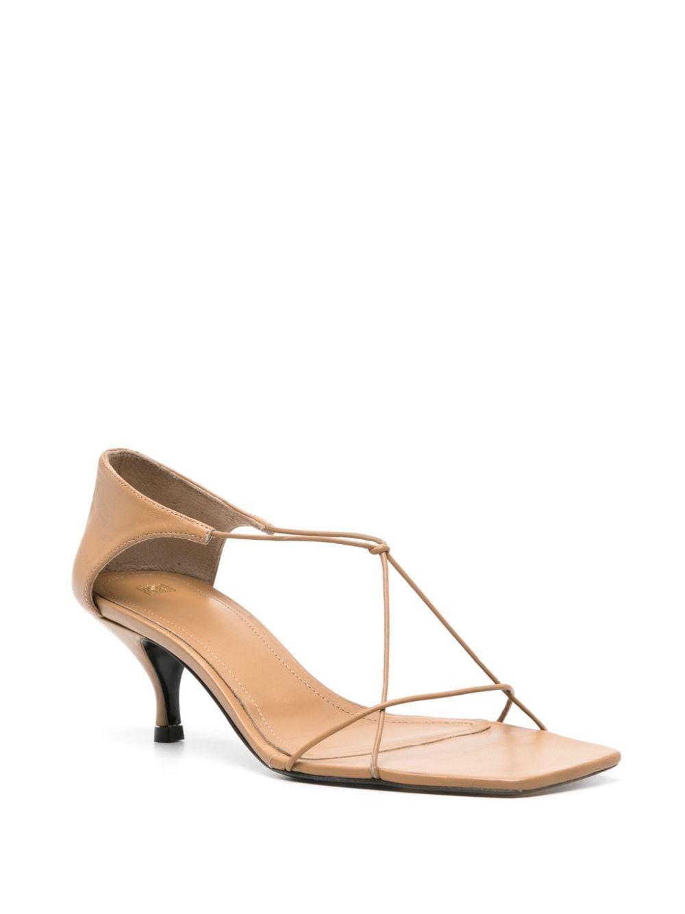 TOTÊME The Leather Knot Sandal Caramel Product Image