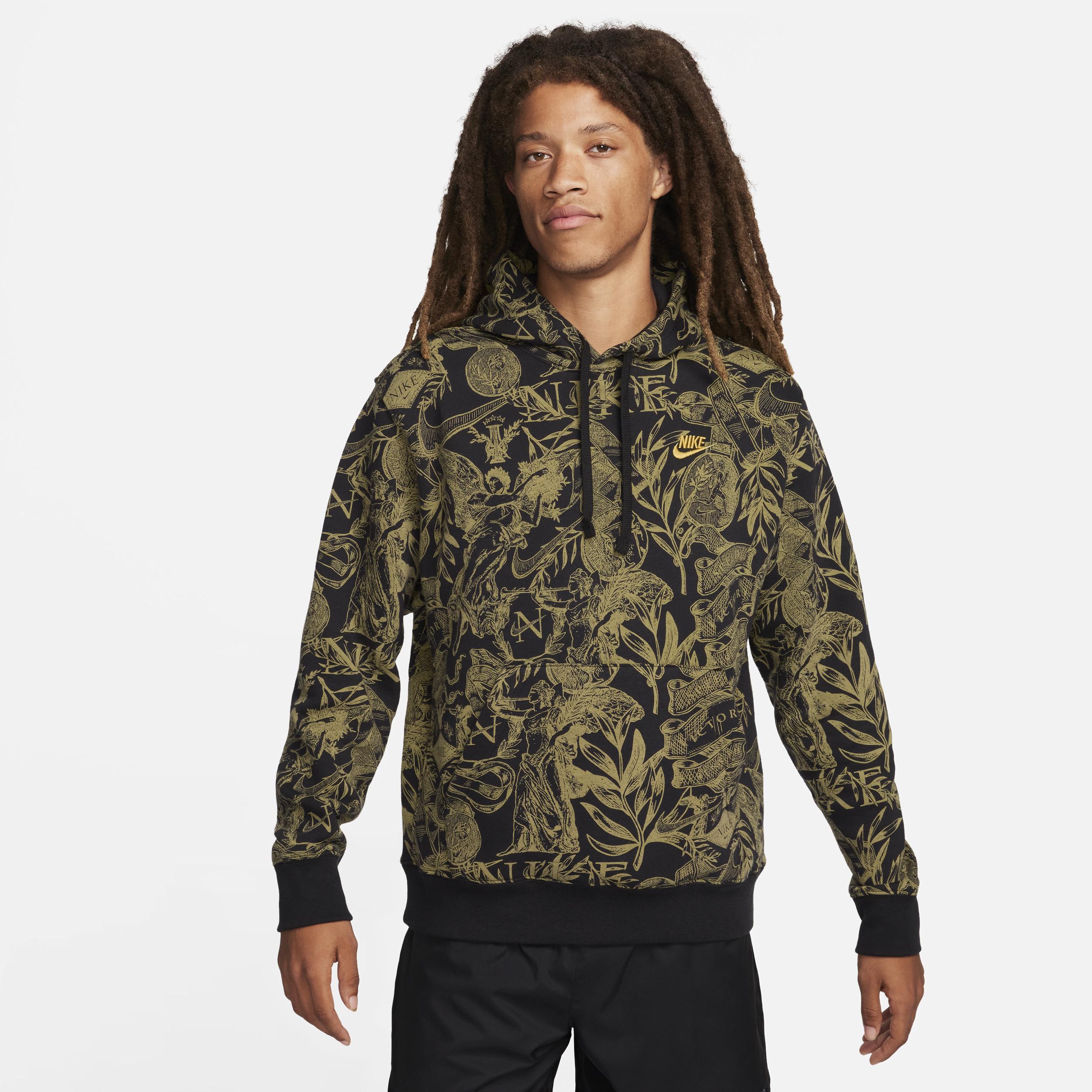 Men's Nike Sportswear Club Fleece Pullover Printed Hoodie Product Image