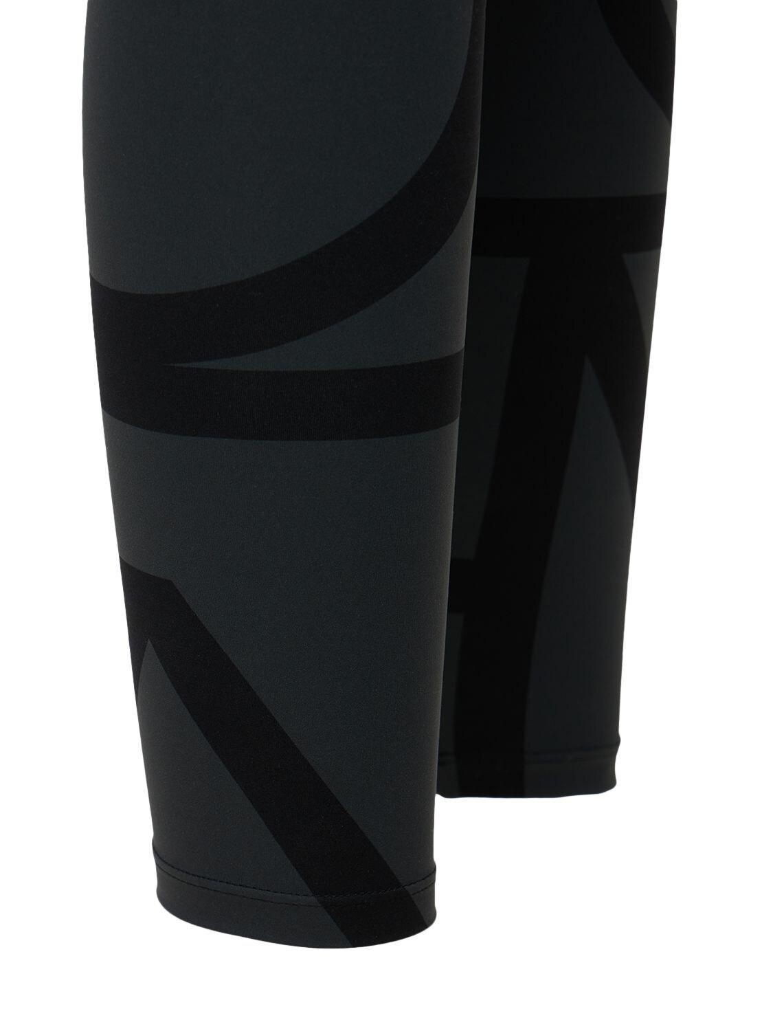 Monogram Recycled Tech Leggings In Black Product Image