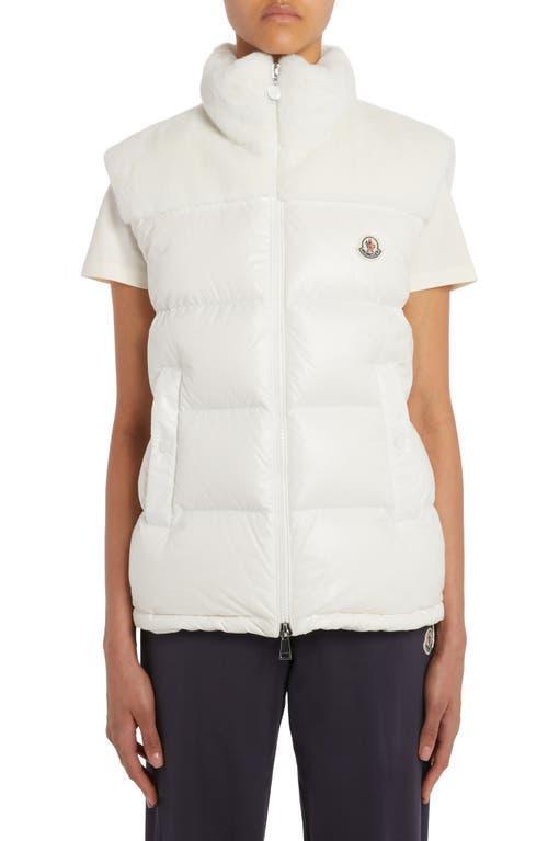 Moncler Lempa Down Puffer Vest with Faux Fur Trim Product Image